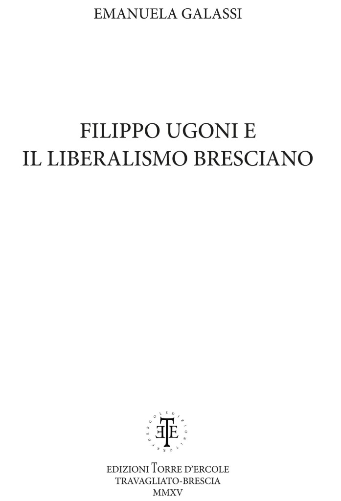 Volume FILIPPO UGONI _frontespizio